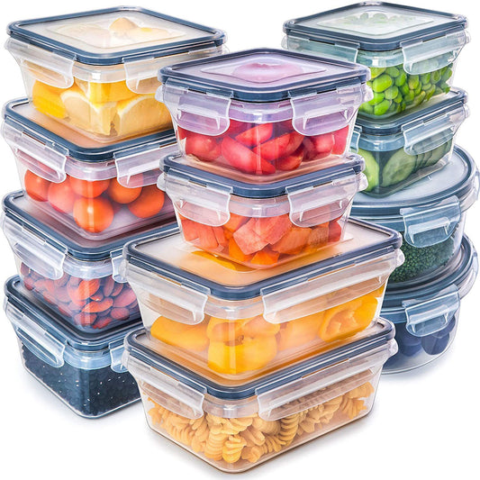 12-piece Kitchen Cereals Storage Box Refrigerator Storage Preservation