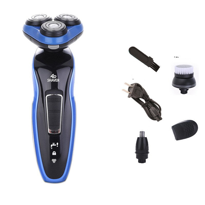 4 In 1 Electric Shaver Triple Blade Razor Men Clipper Rechargeable Trimmer