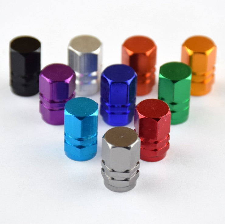 Tire aluminum alloy hexagon valve cap