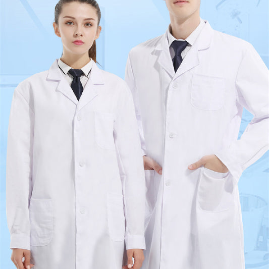 Medical White Coat Printed Long Sleeve