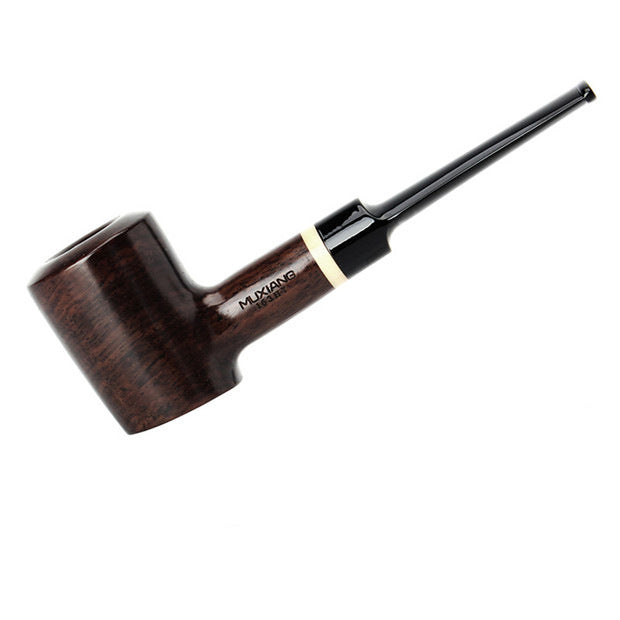 Wooden flue filter smoking set ebony pipe