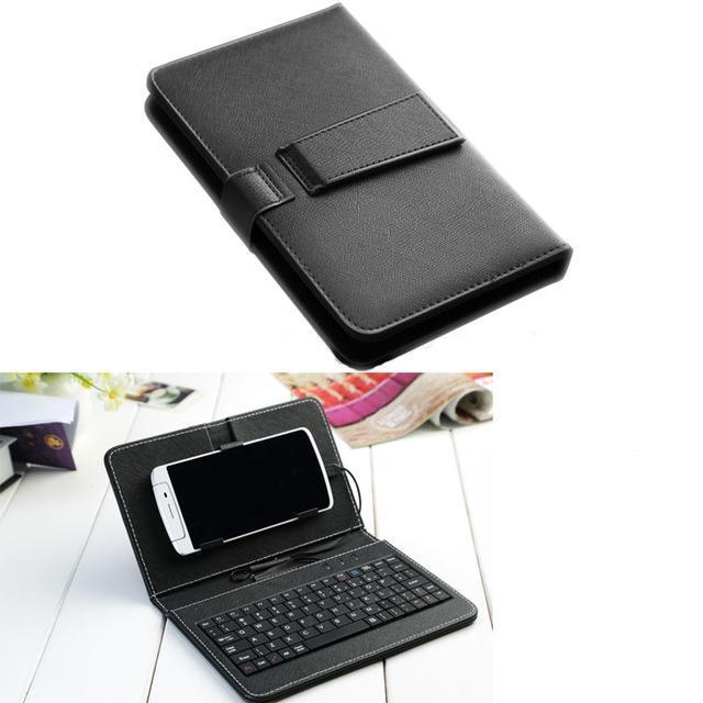 Ultra-Thin Mobile Phone Bluetooth Keyboard Leather Case