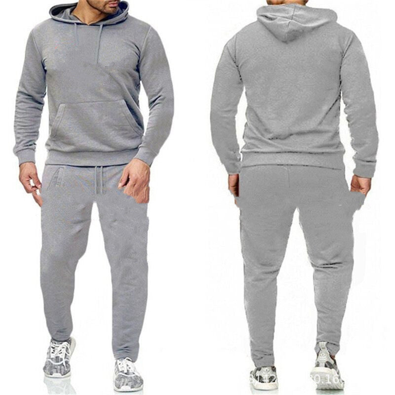 Solid Color Pullover Sports Hoodie Plus Fleece Sweater