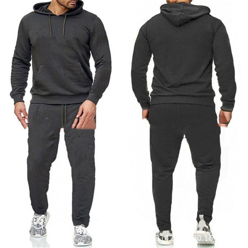 Solid Color Pullover Sports Hoodie Plus Fleece Sweater