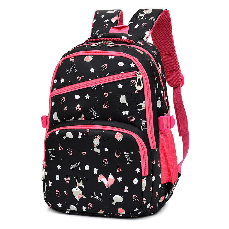 Outdoor Large-capacity Children's School Bag Cartoon Print Backpack Decompression Backpack