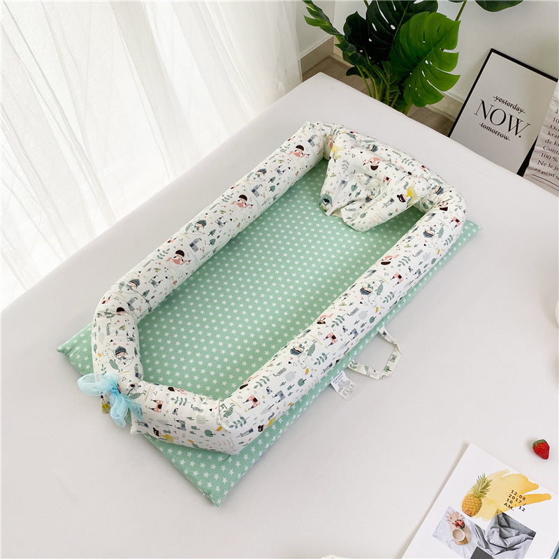 Portable Crib Bed Removable And Washable Newborn Baby Sleeping Artifact Foldable Bionic Bed