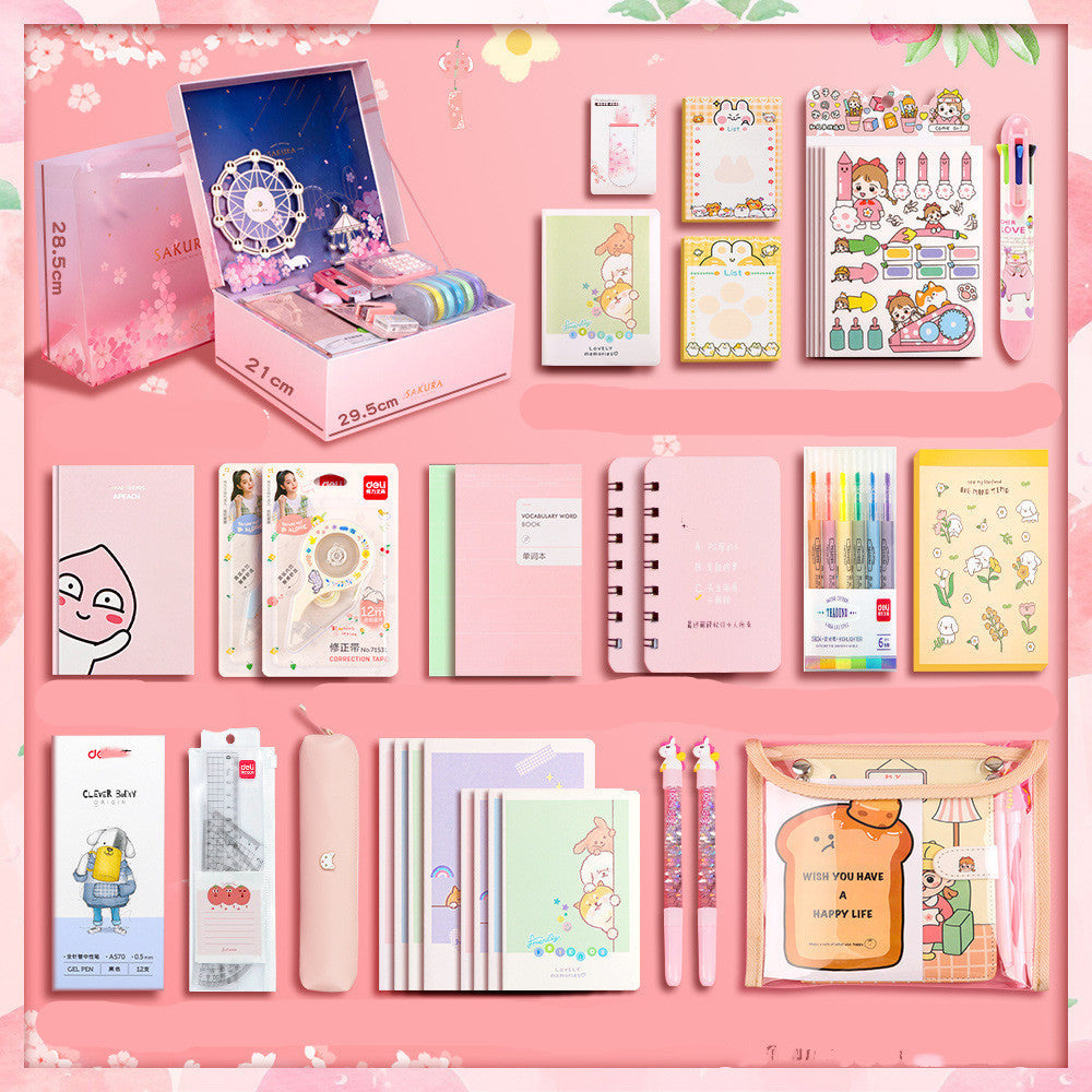 Stationery Set, Gift Box, School Season Spree, Stationery And School Supplies