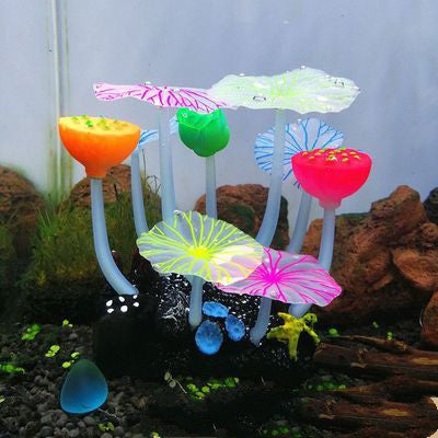 Simulation Plant Fish Tank Scenery Simulation Coral Sea Grass Fluorescent Mushroom