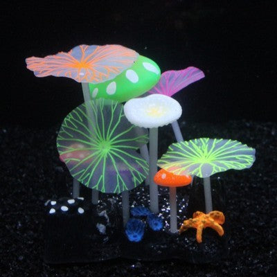 Simulation Plant Fish Tank Scenery Simulation Coral Sea Grass Fluorescent Mushroom