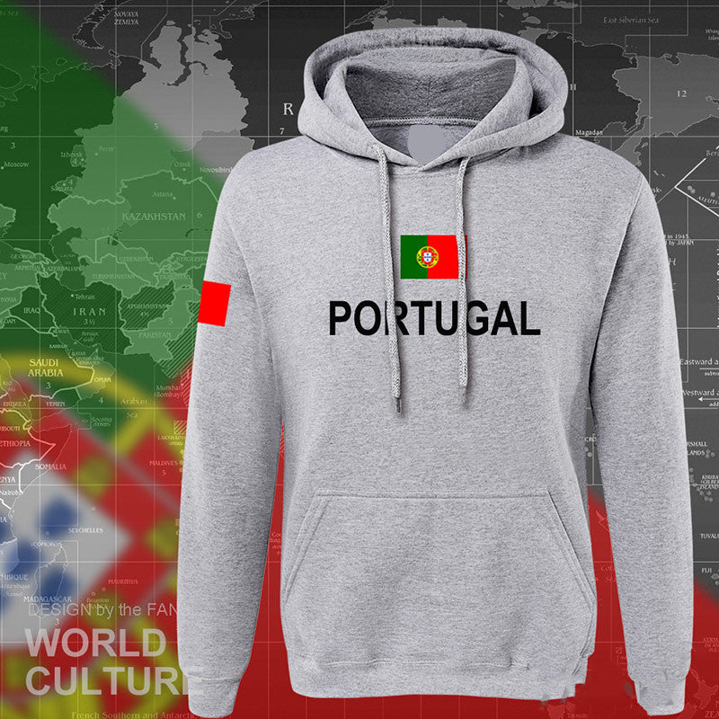 Flag print hoodie