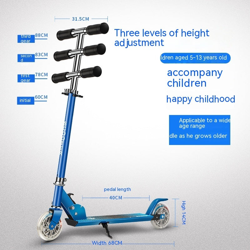 Aluminum Alloy Scooter Children Walker Car