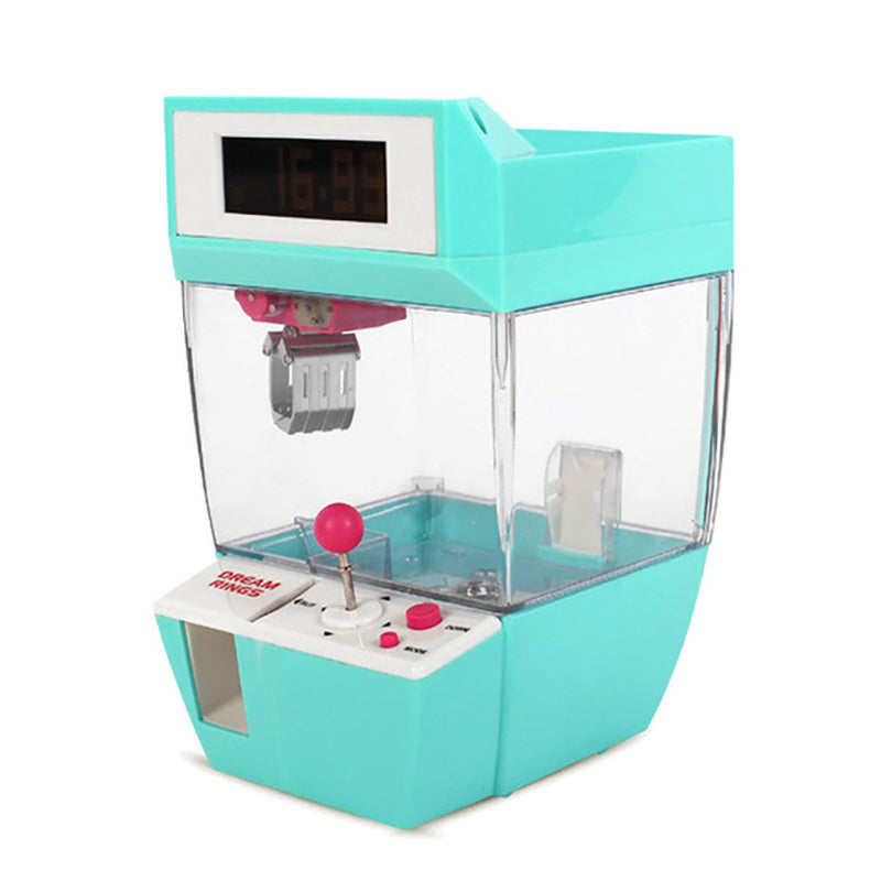 Coin clip gashapon machine candy alarm clock game machine