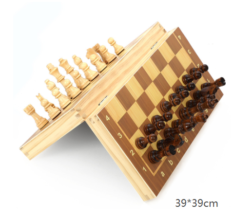 Solid wood children's chess