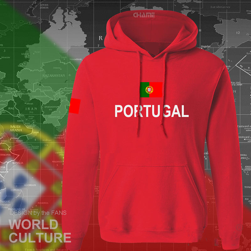 Flag print hoodie