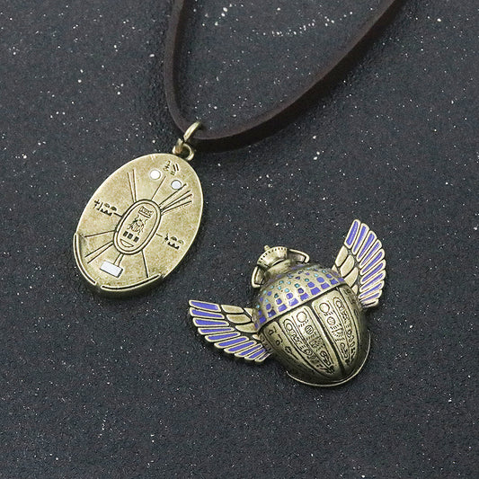 Magnet Removable Scarab Necklace Plating