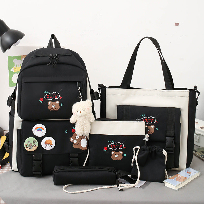 Multi-piece Schoolbag For Female Elementary School Students