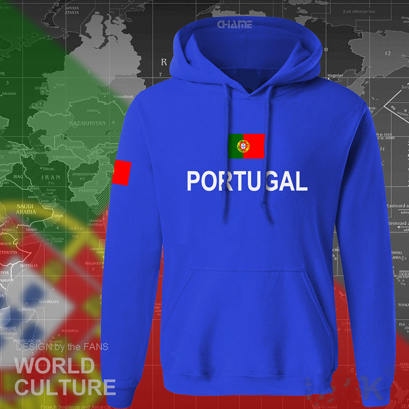 Flag print hoodie