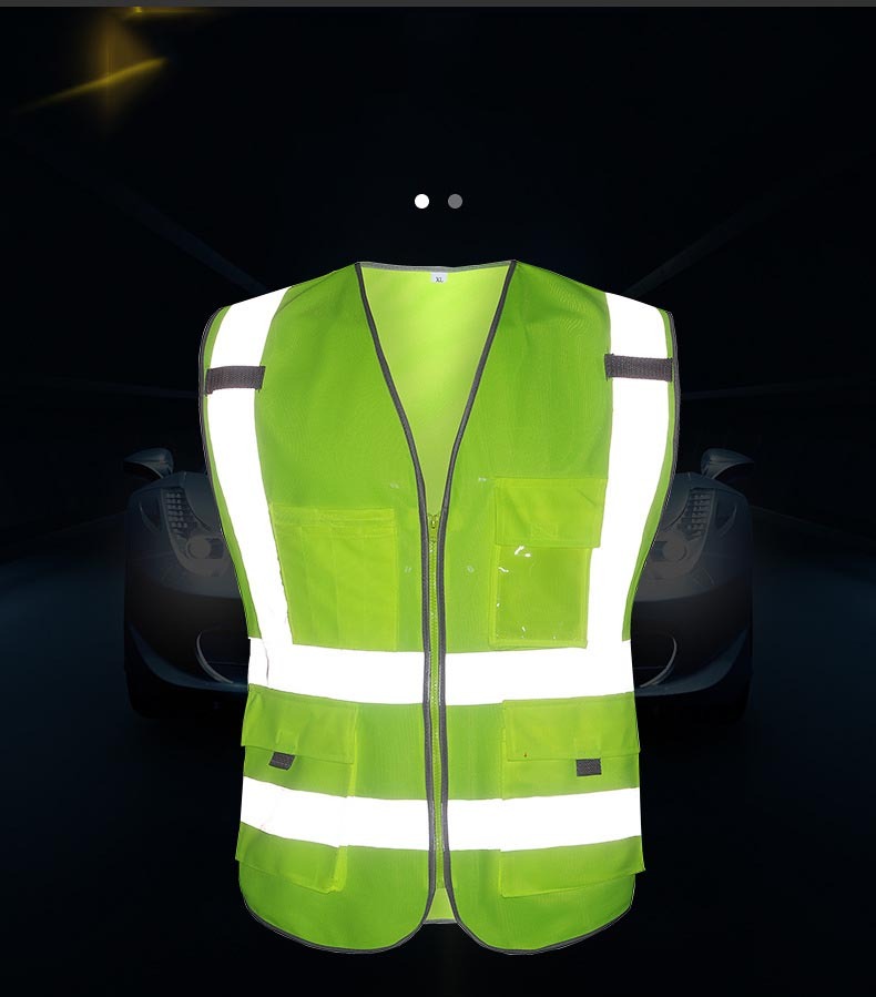 Fashionable Multi-pocket Construction Sanitation Suit Reflective Vest