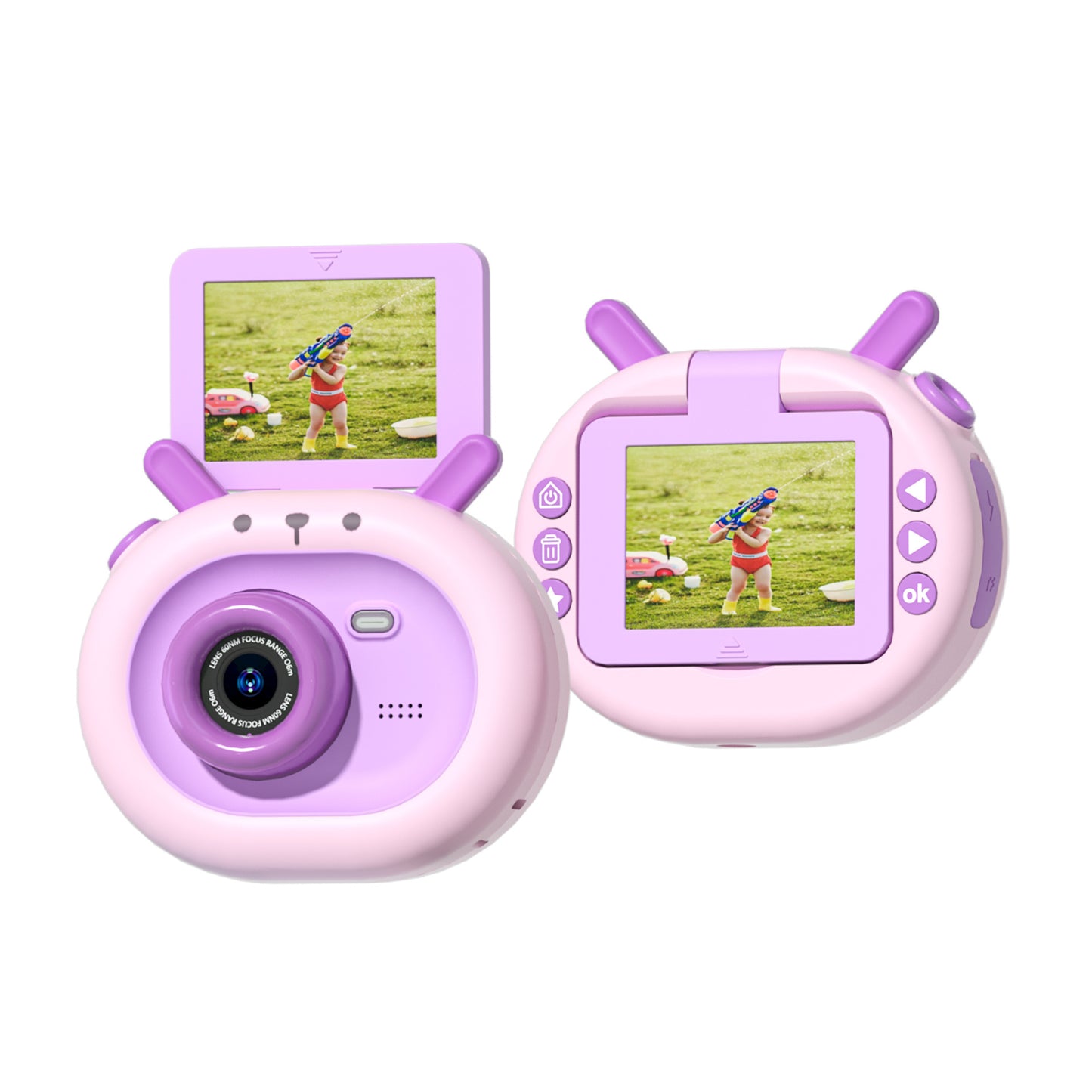 180-degree Flip-screen Children's HD Digital Camera