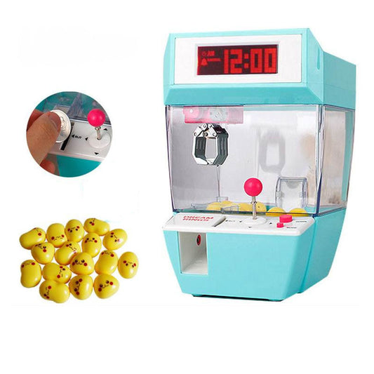 Coin clip gashapon machine candy alarm clock game machine