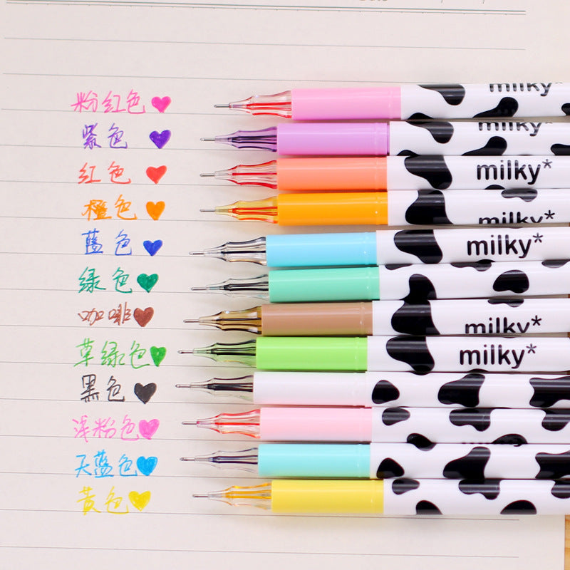 Cow color gel pen