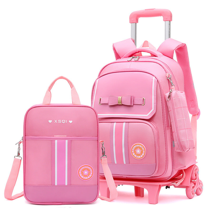 Primary School Children Burden-relieving Backpack Dual-use