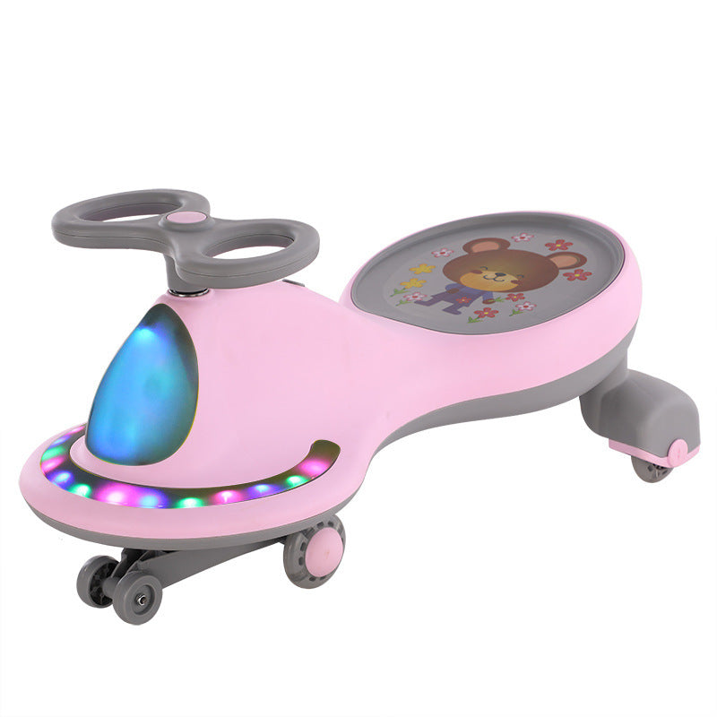 Children's Universal Wheel Anti-Rollover Swing Scooter