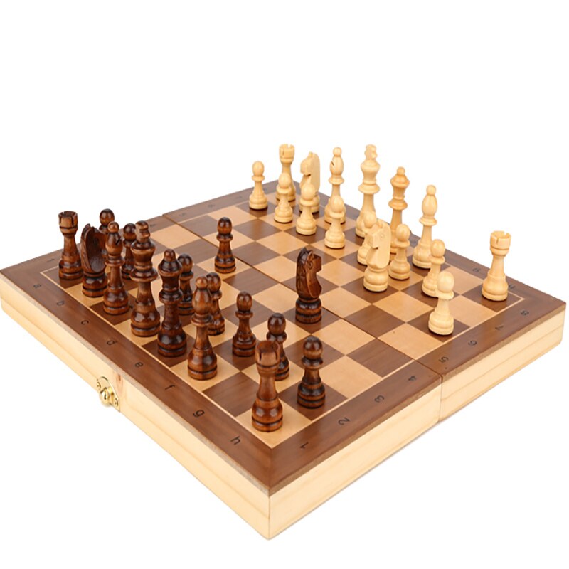 Solid wood children's chess