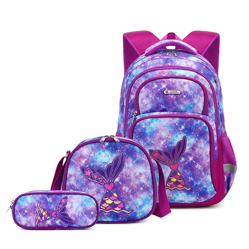 Primary School Student Schoolbag Boys Stylish And Lightweight Grade 1-3 Children Backpack