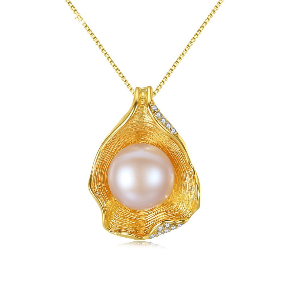 Pearl Pendant Sterling Silver Necklace