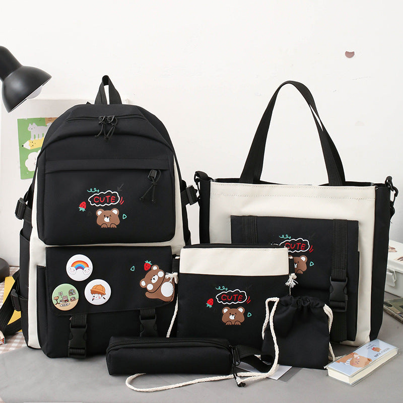 Multi-piece Schoolbag For Female Elementary School Students