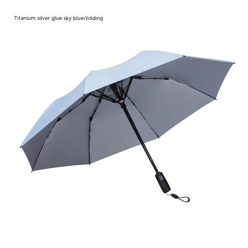 USB Power Bank Umbrella With Fan Summer Cooling