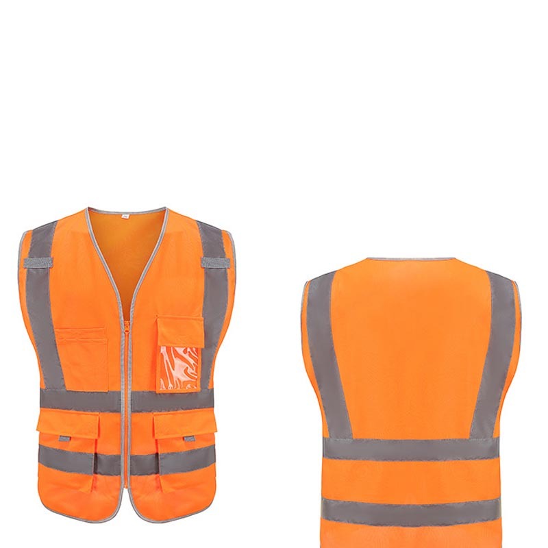 Fashionable Multi-pocket Construction Sanitation Suit Reflective Vest