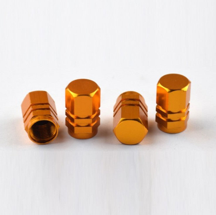 Tire aluminum alloy hexagon valve cap