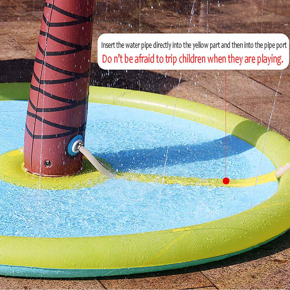 Lawn Fountain Big Tree Sprinkling Toy Pool Sprinkler Mat,