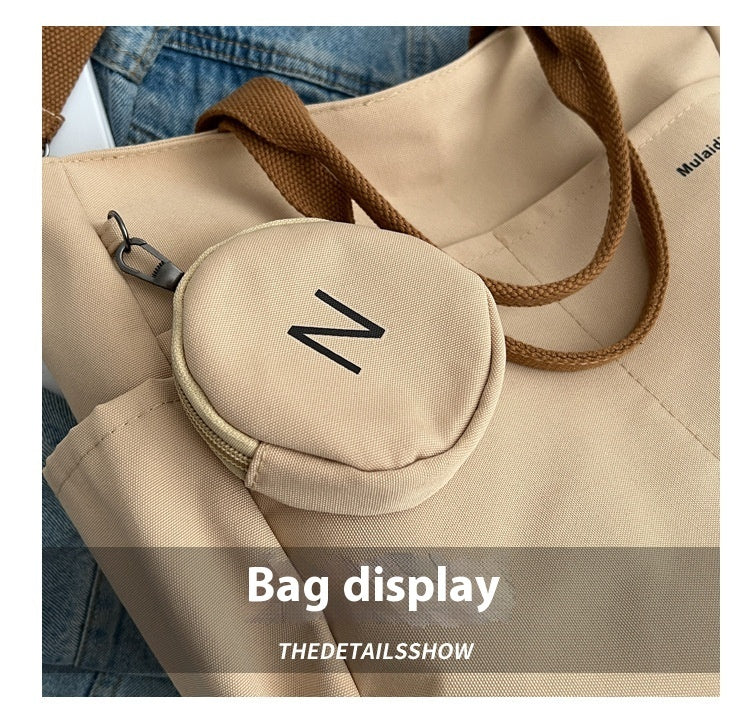 Niche Casual Fashion Nylon Canvas Tote Bag For Women