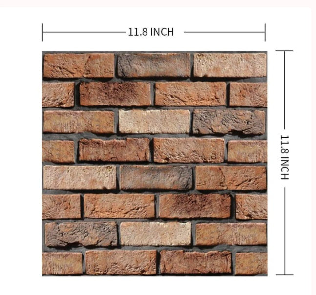 Brick Wallpaper Living Room Decoration Paper Kitchen Waterproof Self-Adhesive Wall Sticker Bedroom Moisture-Proof Wallpapers