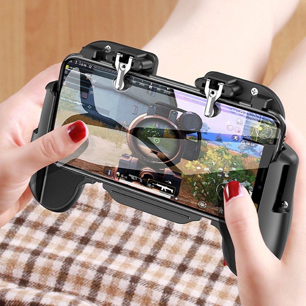 Compatible with Apple, New Arrive Wireless Gamepad Telescopic Controller iOS Android Phone Gaming Trigger with fan