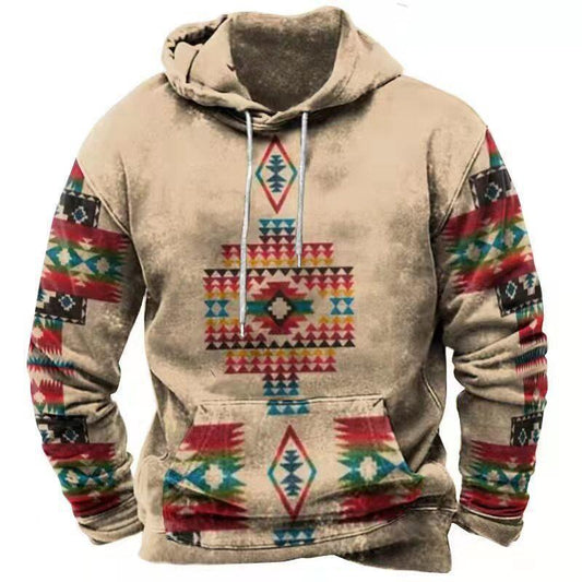 Cross-border Hot Sale 3d Sweater Western Style Printed Trend Hoodie