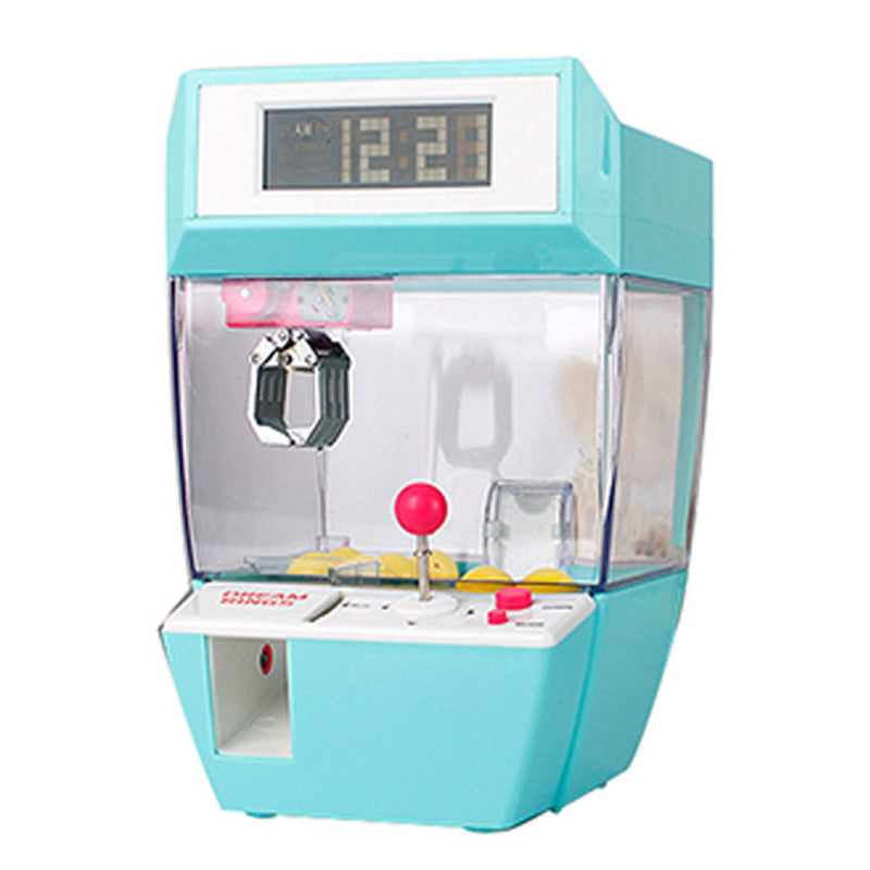 Coin clip gashapon machine candy alarm clock game machine