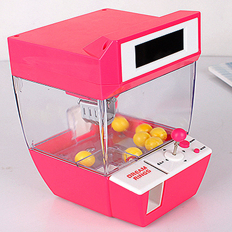 Coin clip gashapon machine candy alarm clock game machine