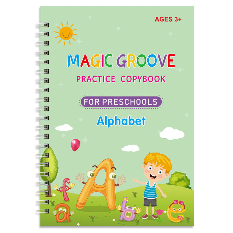 Groove Copybook Student Training Pen Control Magic Calligraphy Practice Board