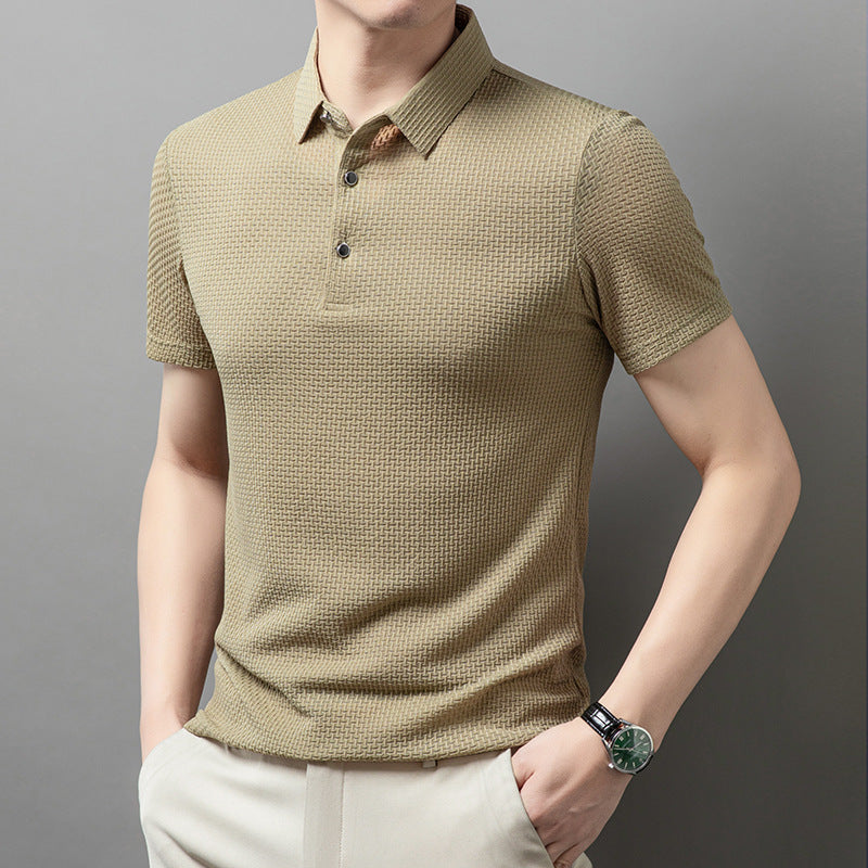 Summer New Casual Men's Short-sleeved Polo Shirt