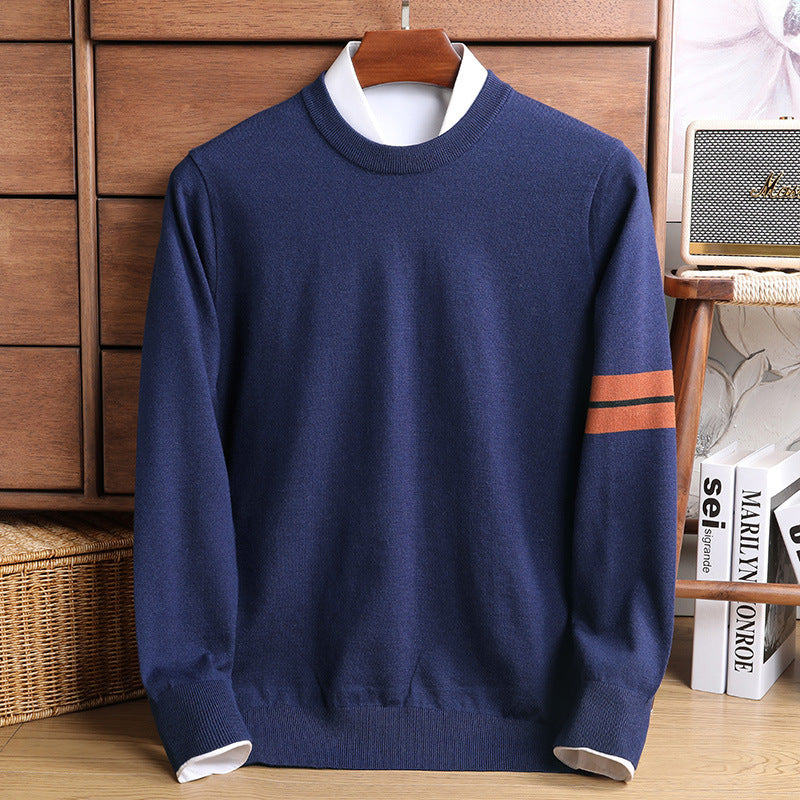 Casual Thickening Men's Round Neck Sweater