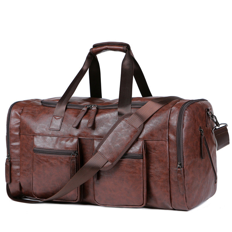 Men's Fashion Pu Oversized Capacity Travel Bag