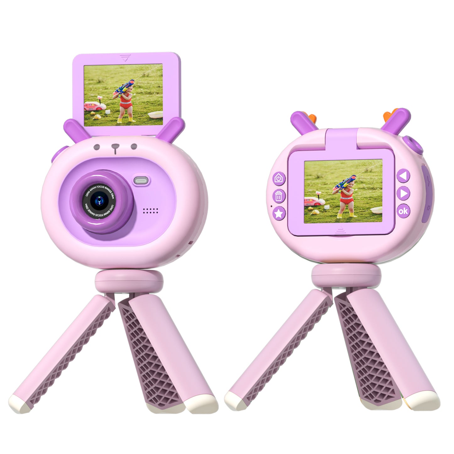 180-degree Flip-screen Children's HD Digital Camera