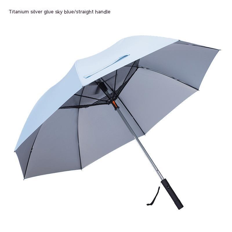 USB Power Bank Umbrella With Fan Summer Cooling