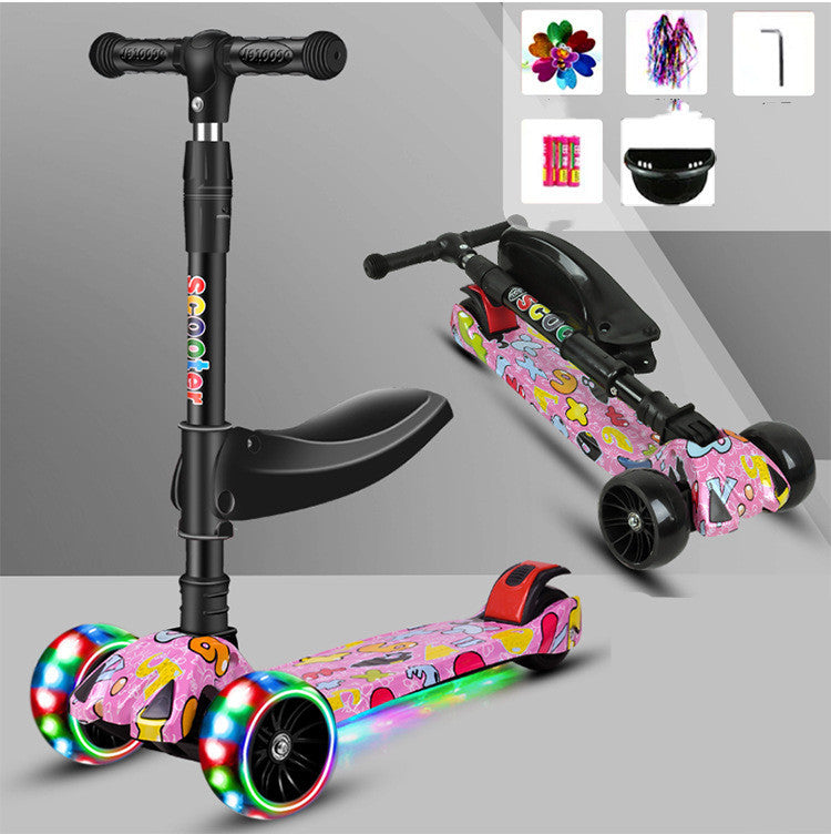 Children's Scooter Three-in-one  Wheel