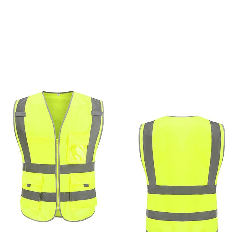 Fashionable Multi-pocket Construction Sanitation Suit Reflective Vest