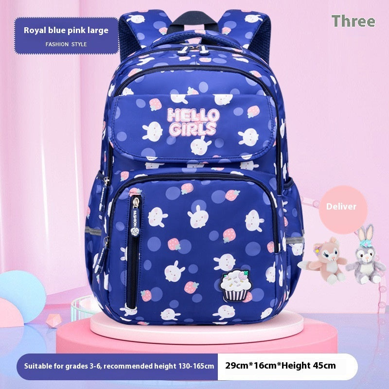 6-12-year-old Primary School Children's Backpack Large Capacity Schoolbag